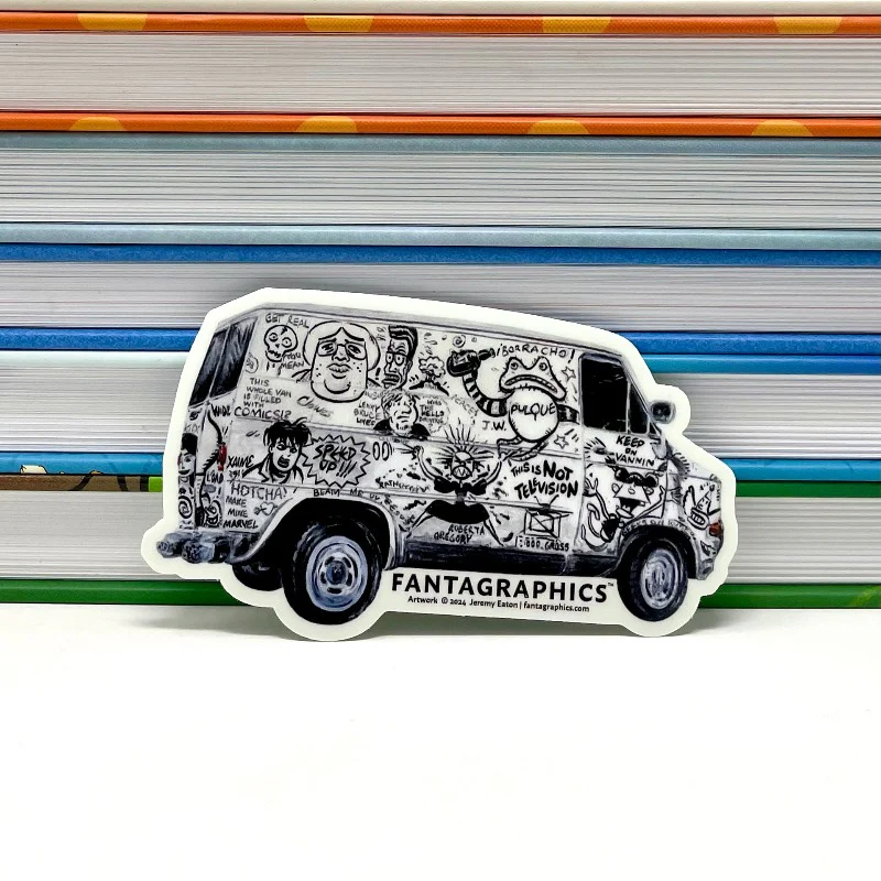Fantagraphics Van Vinyl Sticker - Image 3