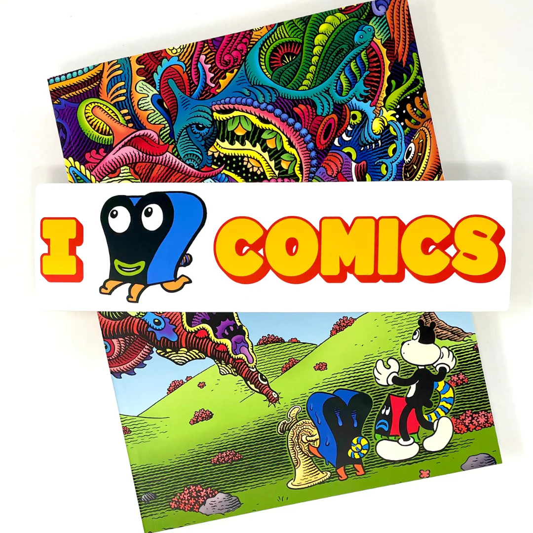 I Pupshaw Comics Bumper Sticker by Jim Woodring