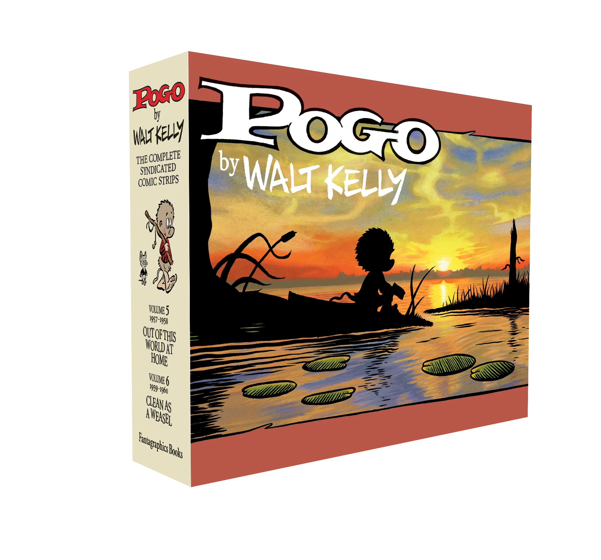 Pogo The Complete Syndicated Comic Strips Box Set: Volume 5 & 6: Out Of This World At Home and Clean as a Weasel